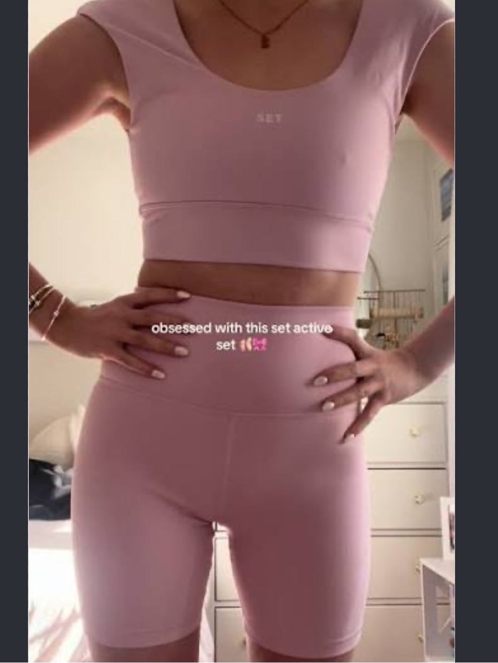 SET Active High-Waist Bike Shorts in Dusty Rose
